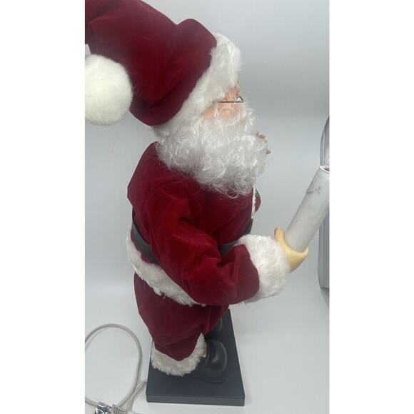VINTAGE MR SANTA CLAUS TELCO MOTION-ETTES 1996 24” ANIMATED LIGHTED - Picture 6 of 13